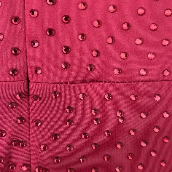 Veronica Beard Kiah Rhinestone Plunge Neck Long Sleeve High-Low Maxi Dress - Picture 10 of 10